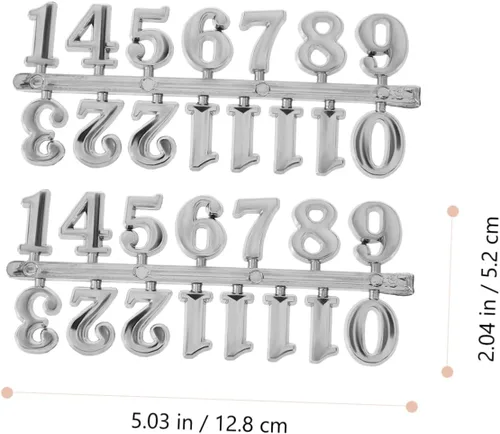 Vista 8 de 5Sets Números de reloj Números decorativos para relojes de pared Piezas de repuesto de plástico para decoración