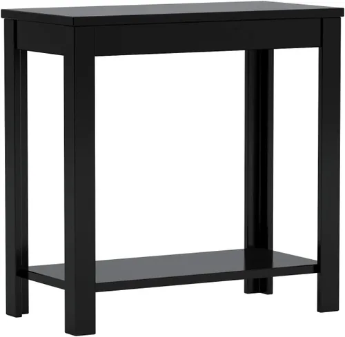 Vista 4 de Mesa auxiliar Pierce de Crown Mark, Madera, Negro