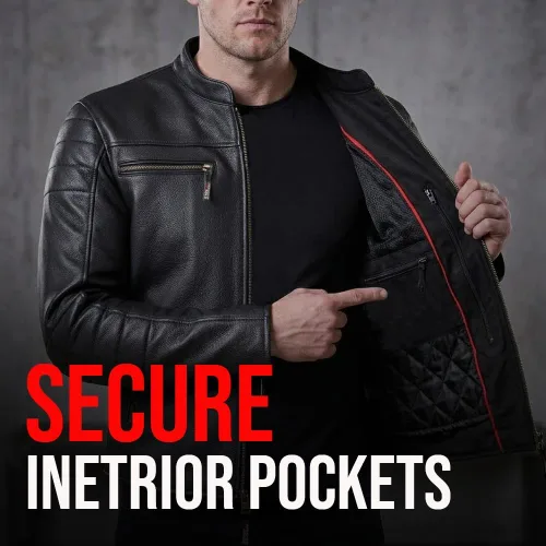 Vista 5 de Revolt - Chaqueta de motocicleta para hombre, piel de búfalo natural, armadura CE, ventilación, crucero, motorista, turismo, negro, talla XXL Marrón