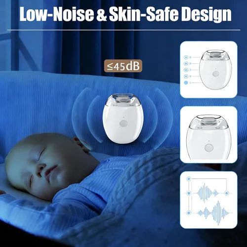 Vista 4 de Molinillo de uñas automático universal, portátil 3 en 1 con luz LED y 3 velocidades, cortador de uñas automático silencioso de 360° y recortador