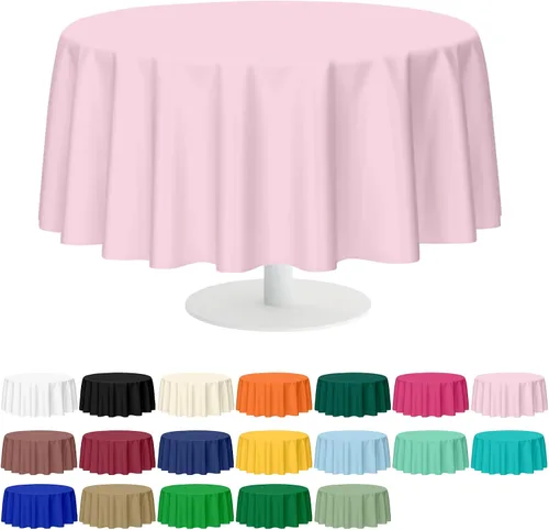 Vista 7 de Mulbozy 2 piezas de mantel de plástico negro para mesa rectangular, 54 × 108 pulgadas, fundas desechables de mesa para fiestas negras