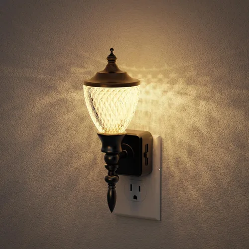 Vista 43 de JandCase Motion Sensor Night Light, Bubble Night Lights Plug into Wall