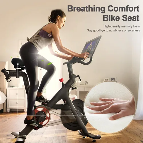 Vista 4 de Asiento cómodo de bicicleta, con espuma viscoelástica, impermeable, doble absorción de impactos, para hombres y mujeres. Es el mejor asiento