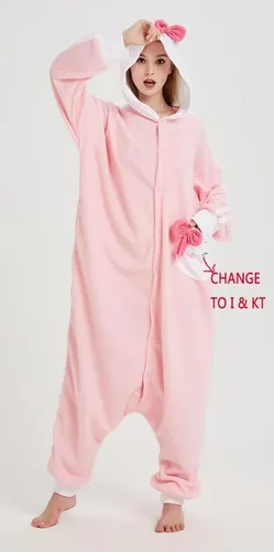 Vista 3 de Eonxius Magic Novelty - Pijama de una pieza con capucha para mujer