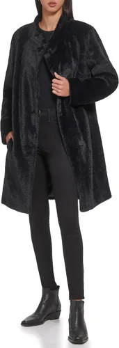 Vista 5 de DKNY Women's Wool-Blend Button-up Asymmetrical Overcoat