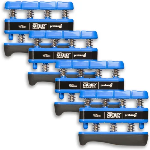 Vista 13 de Prohands Gripmaster - Ejercitador de mano (fortalecedor de agarre de mano), con resorte, sistema de pistón de dedos, aislamiento y ejercicio de cada