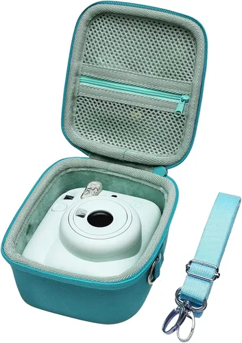 Vista 12 de XANAD Funda rígida compatible con Fujifilm Instax Mini 12/11/10/9/8/7/7+ / EVO y para cámara instantánea Fujifilm Instax Mini 99 con correa