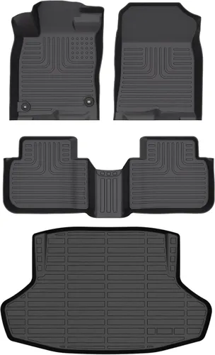 Vista 26 de HAFIDI® - Tapetes para auto con almacenamiento debajo del asiento, para todo clima, antideslizantes, de elastómero termoplástico, para la primera