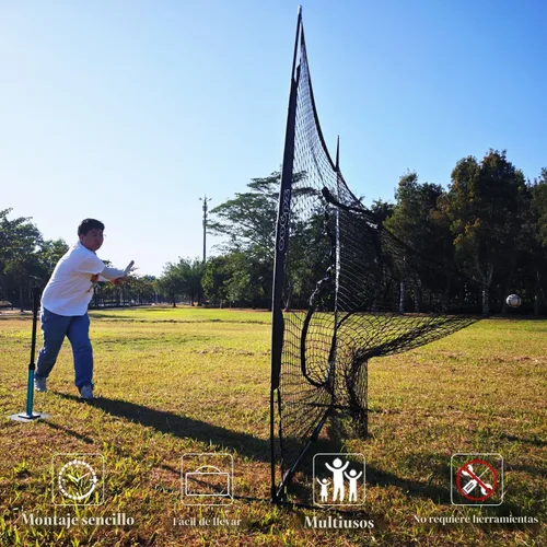 Vista 7 de 7x7FT Baseball Net for Any Skill Level Players to Batting&Hitting&Pitching Complete Set-Net&Carry Bag&Ground Stake(Stable&Portable);Tear-resistant
