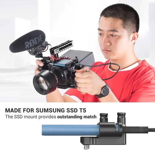 Vista 2 de Soporte de montaje SMALLRIG SSD para Samsung T5 SSD con 1/4"-20 hilos