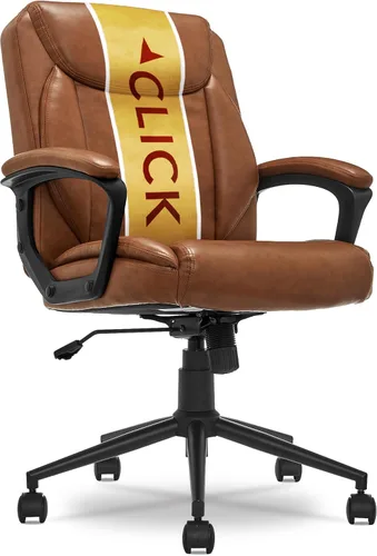 Vista 13 de Click365 Transform 1.0 Silla de oficina ergonómica, silla de escritorio con respaldo medio con brazos acolchados, soporte lumbar, altura ajustable