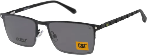 Vista 2 de CAT CTSC 0019 - Marco rectangular para lentes con clip magnético polarizado para el sol, ajuste extra grande, 2.323 in