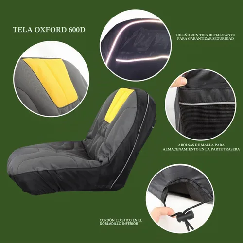 Vista 3 de Funda de asiento de cortacésped para reposabrazos de asiento, M