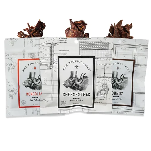 Vista 14 de Side Project - Carne seca de res – Sabor Berbere – Cecina de inspiración etíope sin gluten – Calor dulce y cítricos – Bocadillo alto en proteínas
