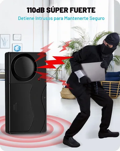 Vista 2 de WSDCAM Alarma de motocicleta de 110 db con control remoto inalámbrico vibración antirrobo alarmas de seguridad