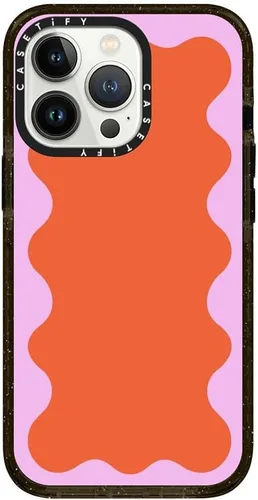 Vista 321 de CASETiFY Funda Impact para iPhone 13 [Protección contra caídas de grado militar 4X de 8.2 pies/Compatible con Magsafe] - #1 Mom - Transparente