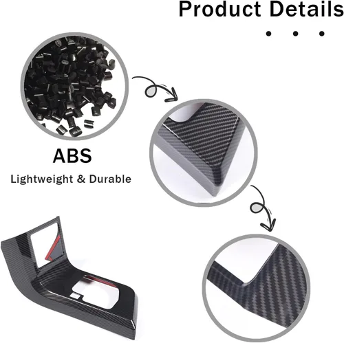 Vista 6 de Funda de Marco y Embellecedor del Panel de Cambio de Marchas para la Consola Central de Toyota Tundra 2007 2008 2009 2010 2011 2012 2013, Accesorios