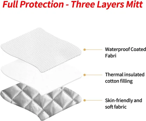 Vista 4 de Juego de 2 soportes para ollas con estampado de animales de mar rojo, resistentes al calor, antideslizantes, impermeables, con lazo para microondas