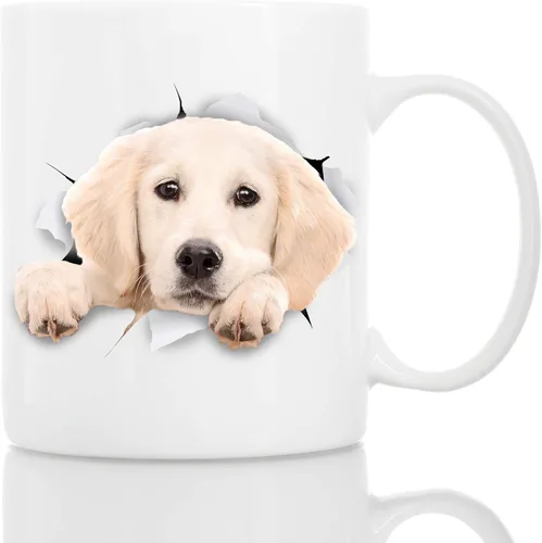 Vista 11 de Bonita taza de café negra con diseño de labrador para perro, divertida taza de café de cerámica, regalo perfecto para amantes de los perros, bonita