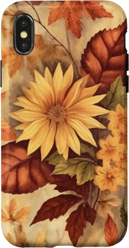 Vista 5 de Autumn Foliage Fall Leaves Girl Women Kids Fall Case for iPhone 17