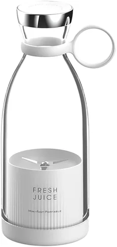 Vista 9 de Licuadora portátil de jugo, licuadora de jugo fresco, exprimidor eléctrico portátil inalámbrico de 11.8 fl oz, licuadora de jugo fresco portátil