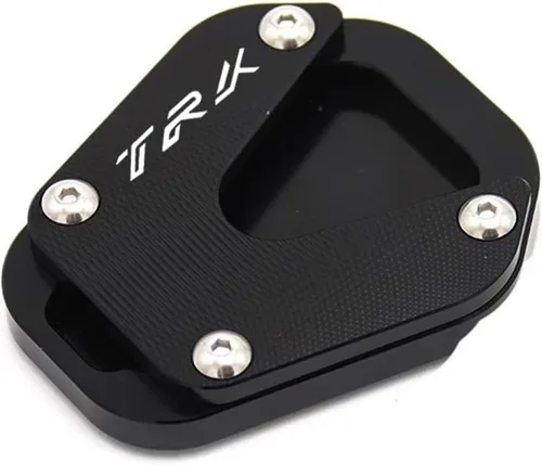 Vista 12 de Motorcycle Kickstand Extension Pad for Benelli TRK502 TRK 502 2020 2021 Foot Side Stand Support Plate Enlarger (Color : B Black)