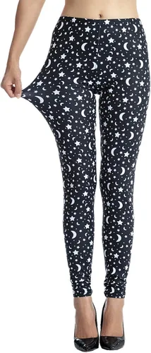 Vista 2 de Ndoobiy - Leggings estampados para mujer, para entrenamiento (talla normal, talla L1)