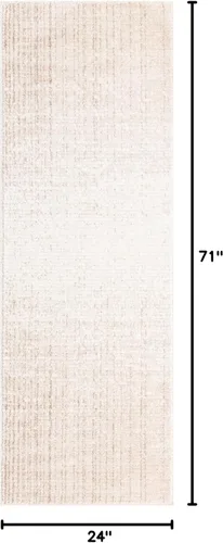 Vista 2 de Unique Loom Gemstone Collection - Alfombra de área - Topacio (2' x 5' 11" corredor, marfil / marrón)