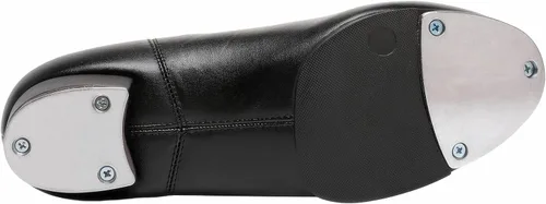 Vista 3 de Mens Split Sole Jazz Tap Dance Shoe Black Leather Dance Shoe