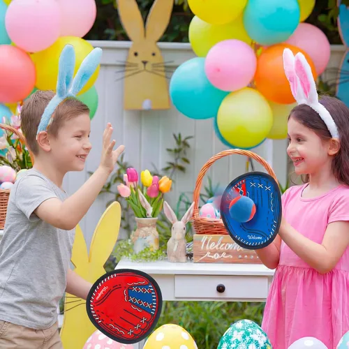 Vista 8 de Wedopro Juego de Lanzar y Atrapar Pelota, Guante de Béisbol para Niños Pequeños y Juguetes de Pelota para Atrapar, Juegos al Aire Libre para Niños