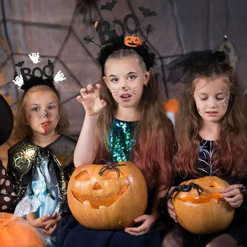 Vista 6 de JoviaFesta Halloween Headband BOO Ghost&Pumpkin Halloween Costume Party Accessories
