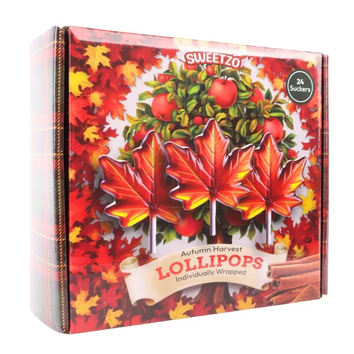 Vista 7 de Paletas de hojas de otoño, dulces con temática de Acción de Gracias y otoño