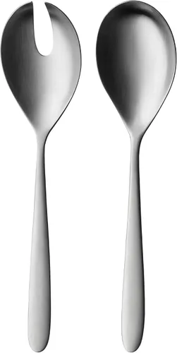 Vista 11 de WMF Silk Cromargan - Juego de cubiertos para 12 personas, color plateado, 66 piezas