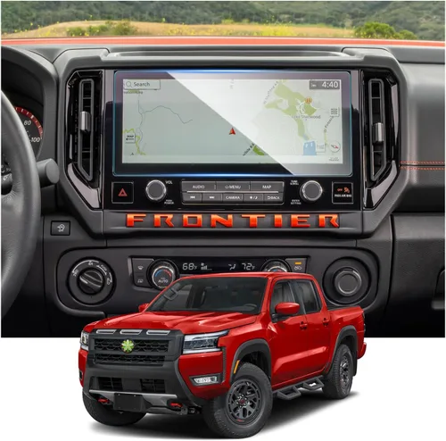 Vista 8 de Ruiya Protector de pantalla para Chevy Colorado/(2015 ~ 2022) GMC Canyon (2015 ~ 2020) GMC Yukon y Chevy Suburban/Tahoe de 8 pulgadas, vidrio