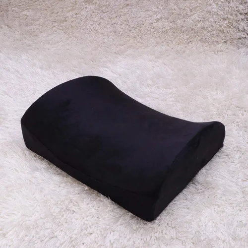 Vista 5 de EXCEART Almohada lumbar gruesa de espuma viscoelástica para silla de oficina, almohada de coxis para dolor de espalda baja