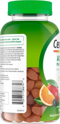 Vista 14 de Centrum MultiGummies para adultos, sabores variados de frutas, 180