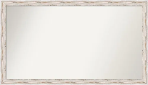Vista 259 de Amanti Art Espejo personalizado, espejo de baño estrecho Alexandria White Wash, espejo de pared o espejo de tocador de baño sobre el fregadero