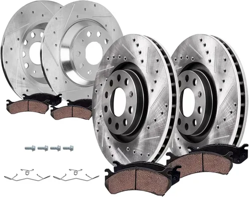 Vista 25 de Detroit Axle - Pinza de freno de disco del lado del conductor trasero de repuesto de pastillas de freno de cerámica para Lexus HS250h 2010 2011 2012