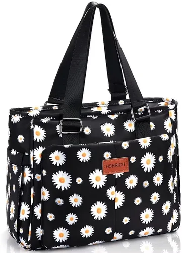 Vista 20 de Bolsas de almuerzo grandes para mujer, lonchera aislada para adultos, bolsa de almuerzo a prueba de fugas con bolsillo de almacenamiento. Bolsa