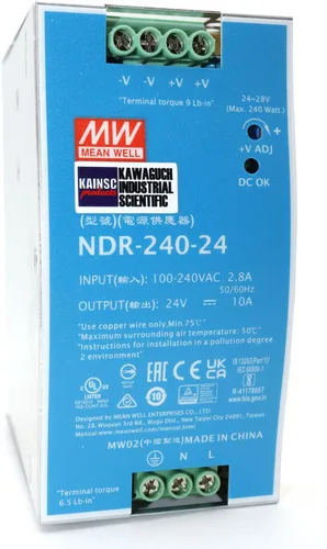 Vista 7 de Mean Well EDR-120-24 CA/CD 24V 5A 120W Fuente de alimentación industrial básica de carril DIN de salida única Provista por KAINSC Products