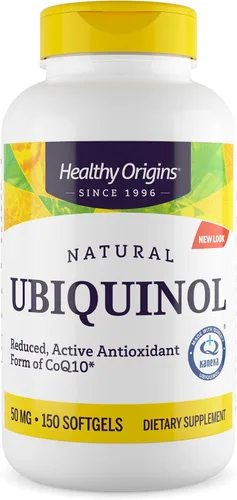 Vista 9 de Healthy Origins Ubiquinol 50 mg (Kaneka QH, sin OMG, sin gluten, apoyo cardíaco, apoyo energético), 60 cápsulas blandas
