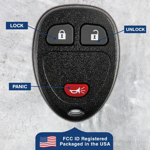 Vista 6 de KeylessOption llavero control remoto de repuesto de 3 botones para acceso sin llave a automóvil, Negro