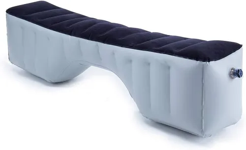 Vista 2 de FMS - Colchón hinchable de viaje para auto, para asiento trasero, cojín para cama de aire, sofá de aire, Azul