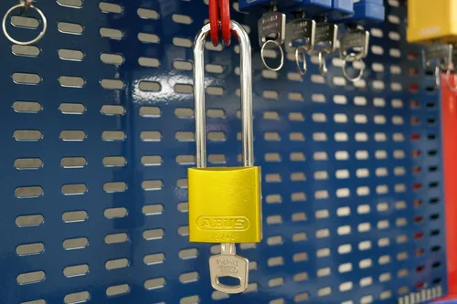 Vista 4 de ABUS 72/40HB75 Candado de seguridad de aluminio con grillete de 3 pulgadas, con llave igual