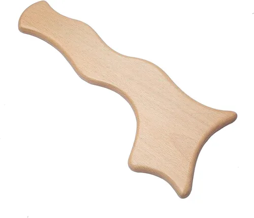 Vista 2 de Herramienta de raspado de madera para drenaje linfático - Herramienta de masaje para inflamación de tejido anticelulítico - Terapia de madera