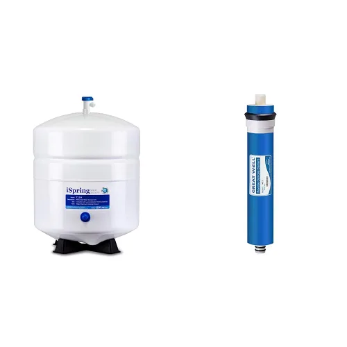 Vista 7 de iSpring T32M Tanque de almacenamiento de agua presurizada y F9K Juego de cartuchos de repuesto de filtro de agua de ósmosis inversa de 1 año