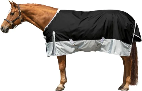 Vista 11 de Dura-Tech Viking Horse Turnout - Sábana de participación Parte delantera abierta con 2 hebillas Manta impermeable, resistente al viento