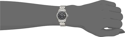 Vista 2 de c Le Locle reloj automático negro madre perla diamante Dial señoras T0062071112600