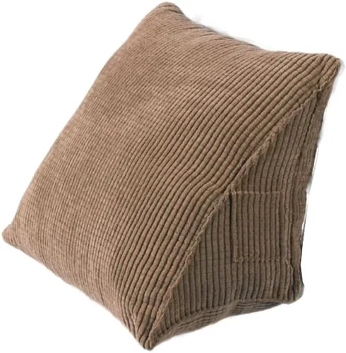 Vista 9 de Cojín de pana de algodón PP de alta elasticidad para respaldo, cojín de posicionamiento, almohada de lectura (azul)