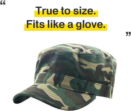 Vista 3 de KBETHOS Gorra del Ejército Cadete de Estilo Militar Básico para Todos los Días (Ahora con Versión de Bolsillo Stash Disponible)